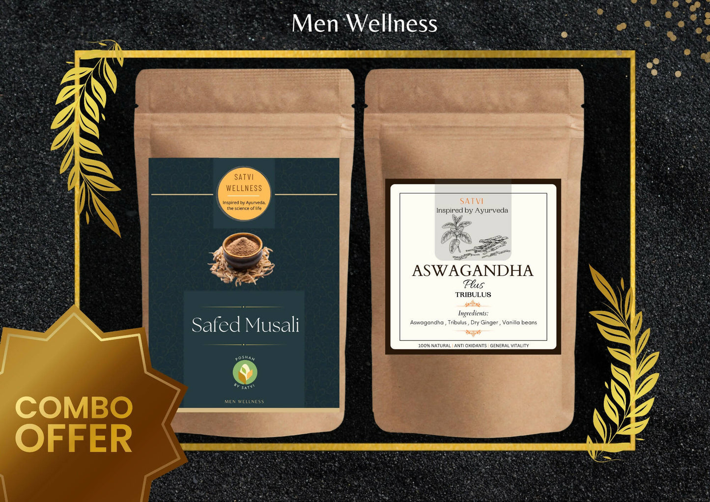 Satvi Wellness Ashwagandha Plus and Safed Musli Combo