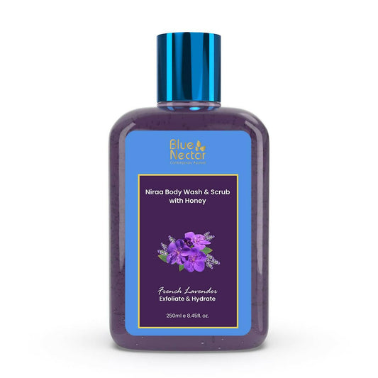 Blue Nectar Niraa Body Wash & Scrub with Honey - French Lavender - usa canada australia