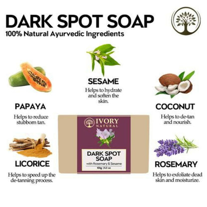 Ivory Natural Dark Spot Soap - Even Toned Skin With Soft Rich Skin