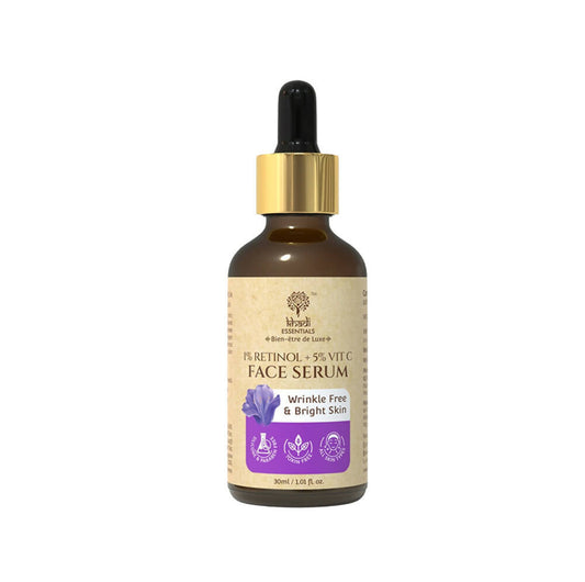 Khadi Essentials 1% Retinol + 5% Vitamin C Face Serum - BUDNE