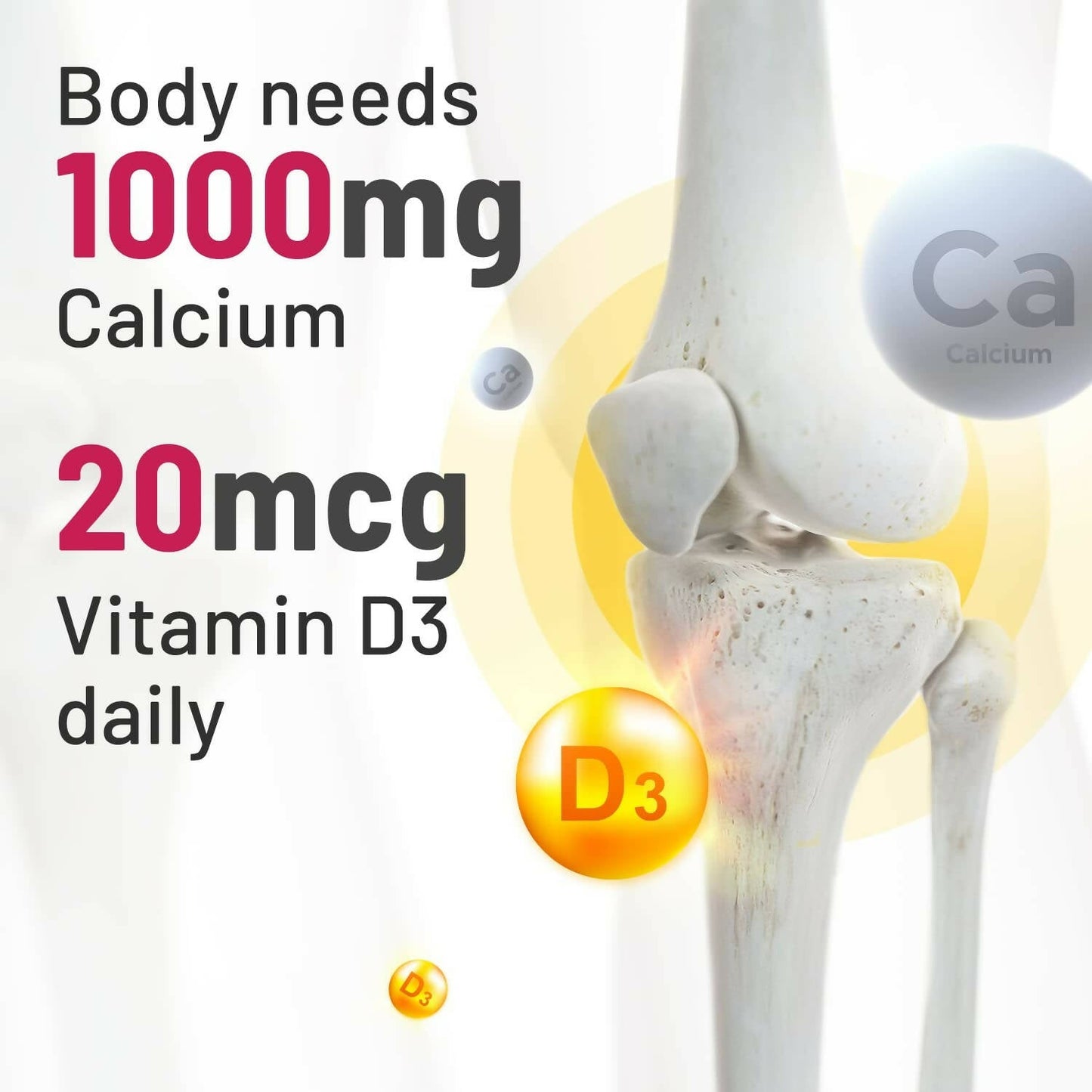 Gynoveda Calcium & Vitamin D3 Tablets