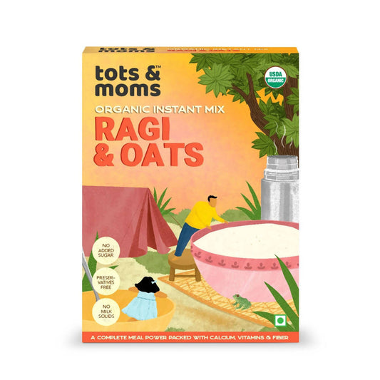 Tots and Moms Organic Ragi & Oats Instant Mix -  buy in usa 