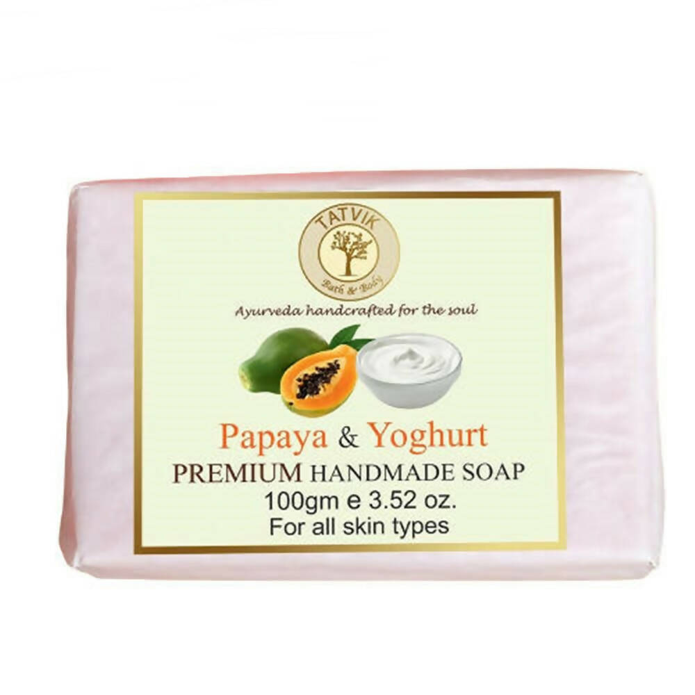 Tatvik Ayurveda Papaya & Yogurt Soap