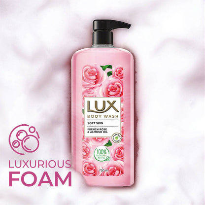 Lux Body Wash with French Rose Fragrance & Almond Oil