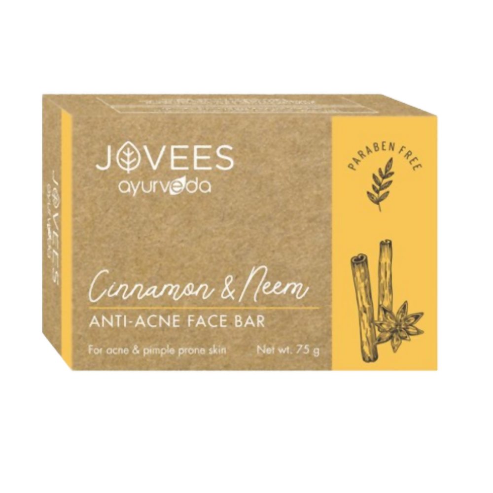 Jovees Cinnamon & Neem Anti Acne Face Bar Soap