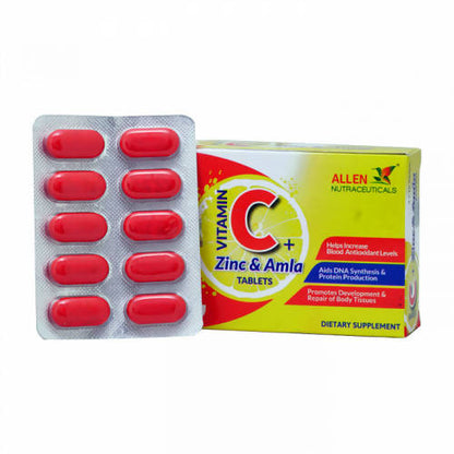 Allen Homeopathy Vitamin C + Zinc & Amla Tablets