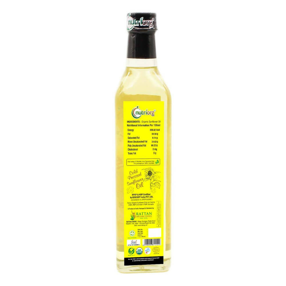 Nutriorg Organic Sunflower Oil
