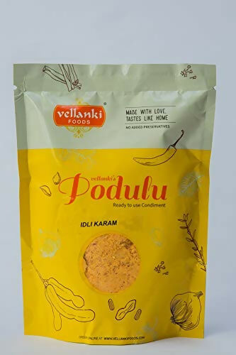 Vellanki Foods Powders 4 Pack Combo (Each 250 gm) - Nalla Karam, Idli Karam, Kobbari Karam, Palli Karam