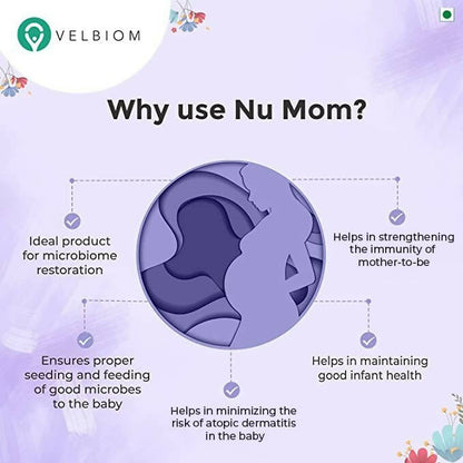 Velbiom Nu Mom Probiotic Health Capsules For Women