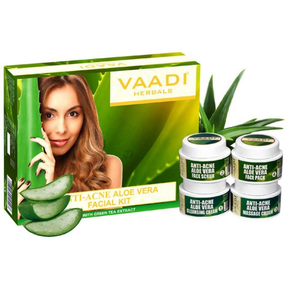 Vaadi Herbals Anti Acne Aloe Vera Facial Kit with Green Tea Extract -  buy in usa 