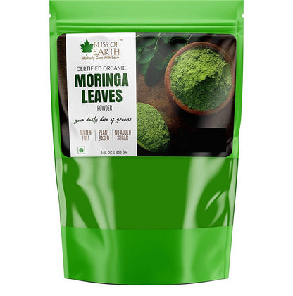 Bliss of Earth Certified Organic Moringa Leaves Powder - buy in USA, Australia, Canada