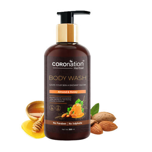 Coronation Herbal Almond and Honey Body Wash - usa canada australia