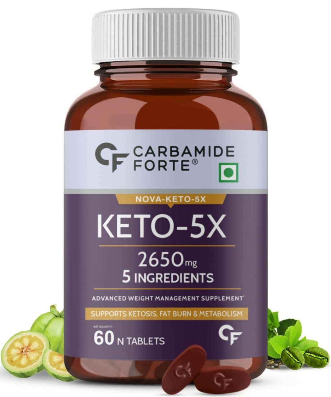 Carbamide Forte Keto-5X Fat Burner Veg Tablets - usa canada australia