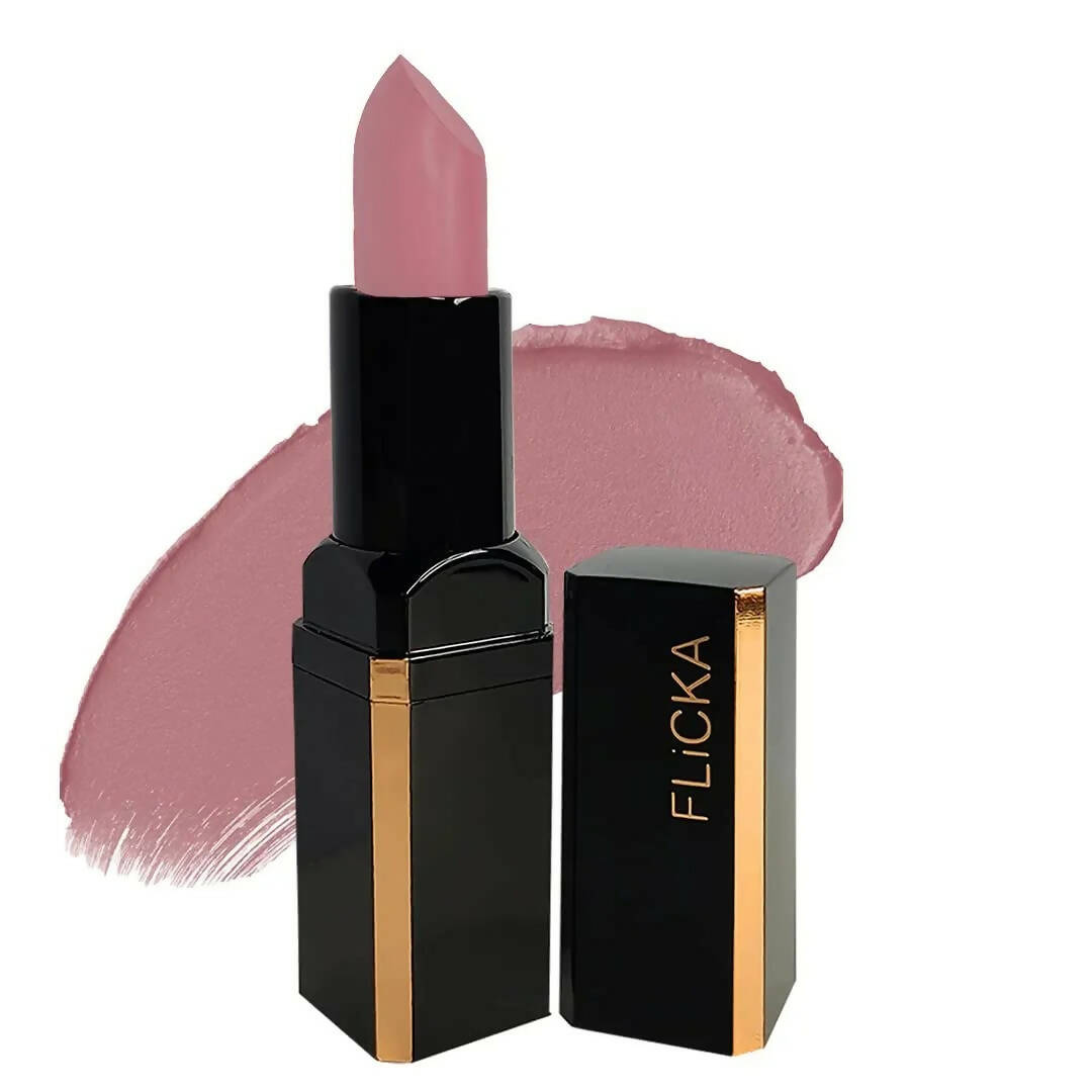 FLiCKA Lip Poetry Matte Lipstick Shade 06 Humpty Dumpty - Brown Nude - BUDNE