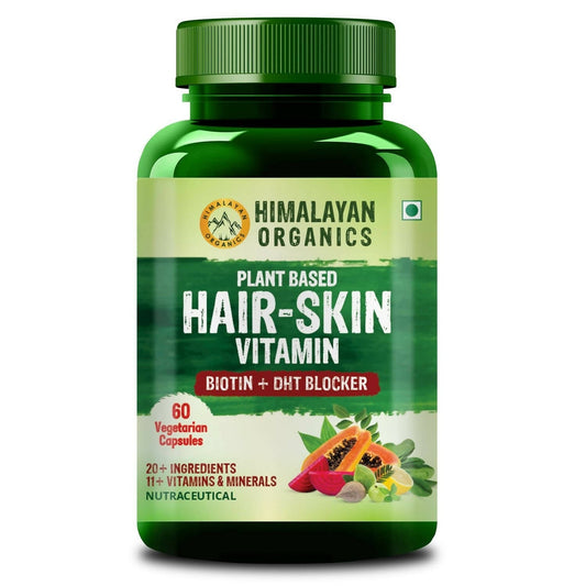 Himalayan Organics Plant Based Hair-Skin Vitamin Biotin + DHT Blocker Veg Capsules -  usa australia canada 