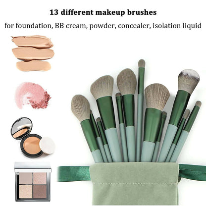 Favon Pack of 13 Professional Makeup Brushes with Free Pouch