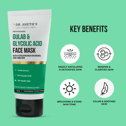 Dr. Sheth's Gulab & Glycolic Acid Face Mask