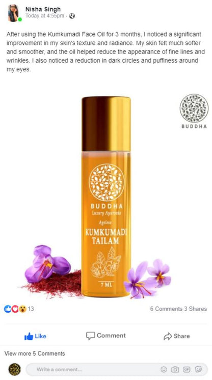 Buddha Natural Kumkumadi Face Oil