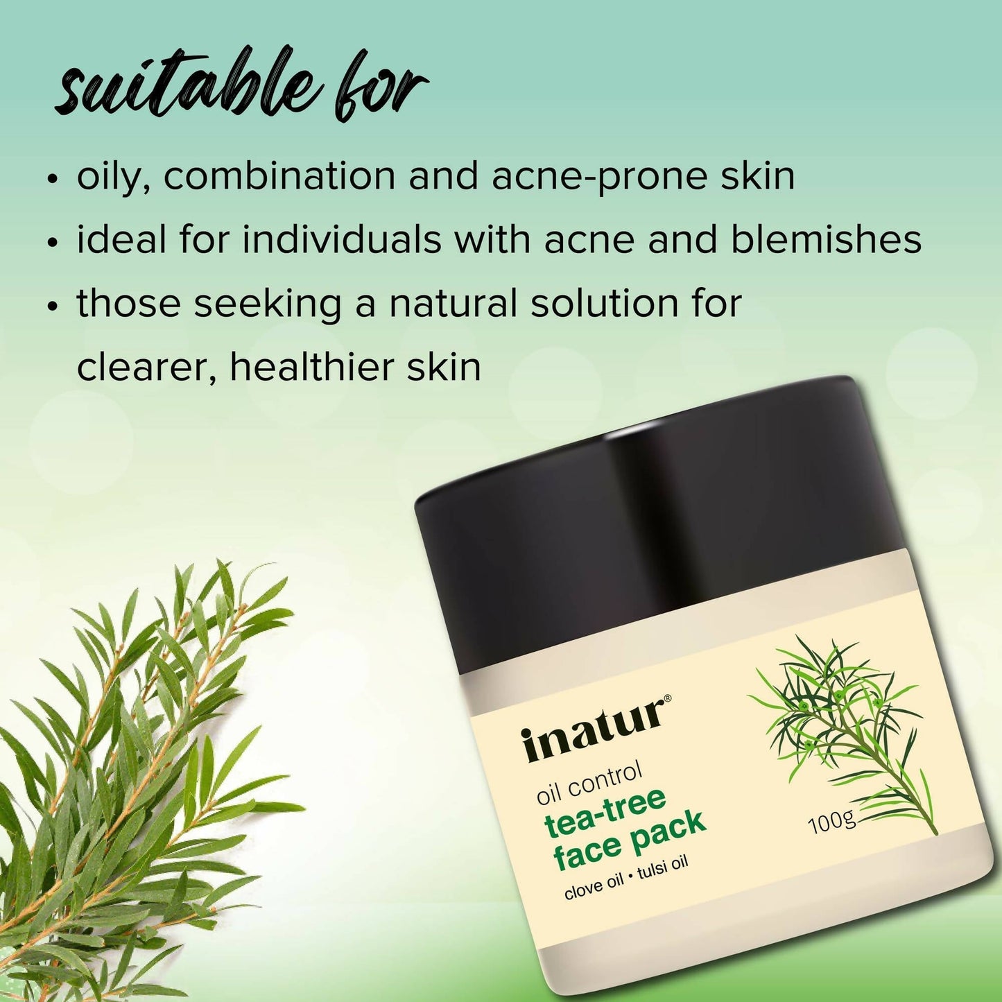 Inatur Tea Tree Face Pack