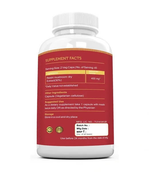 Ramini Bio Nutrition Ganoderma 400mg Veg Capsules