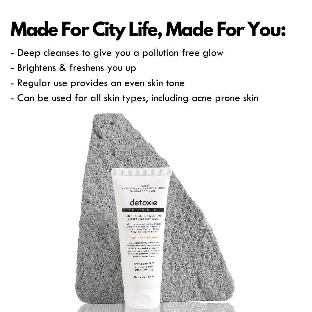 Detoxie Anti-Pollution & De-Tan Refreshing Face Wash