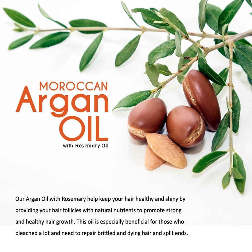 Qraa Men Moroccan Argan Oil with Rosemary Oil