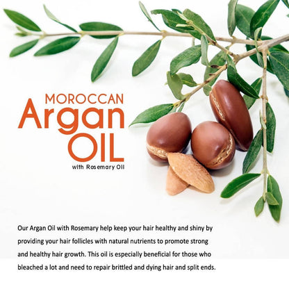 Qraa Men Moroccan Argan Oil with Rosemary Oil