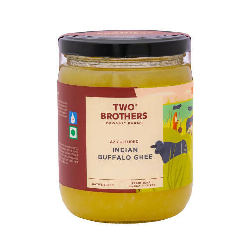 Two Brothers Organic Farms Indian Buffalo Ghee - Curd-churned Bilona Ghee - 1L