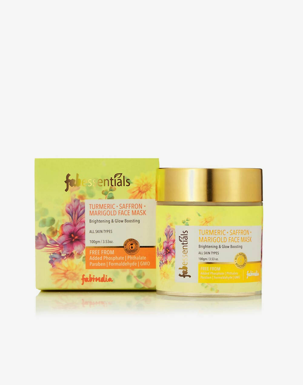 Fabessentials Turmeric Saffron Marigold Face Mask