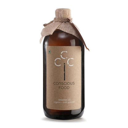 Conscious Food Organic Cold Pressed Sesame Oil