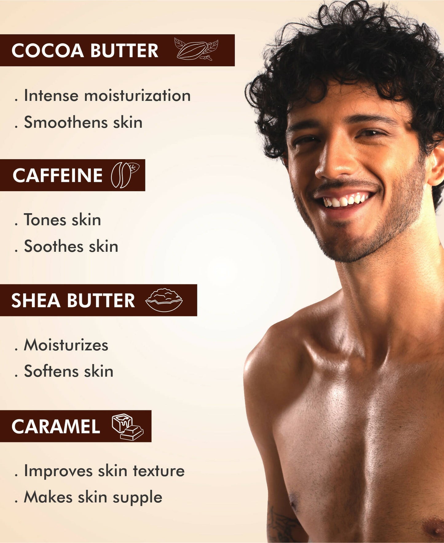 mCaffeine Naked & Rich Choco Body Lotion Deep Moisturization | Dry Skin