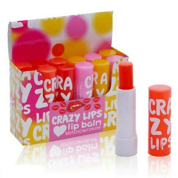 Favon Pack of 12 Multicolor Crazy Lip Balms