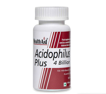 HealthAid Acidophilus Plus 4 Billion Probiotic Capsules