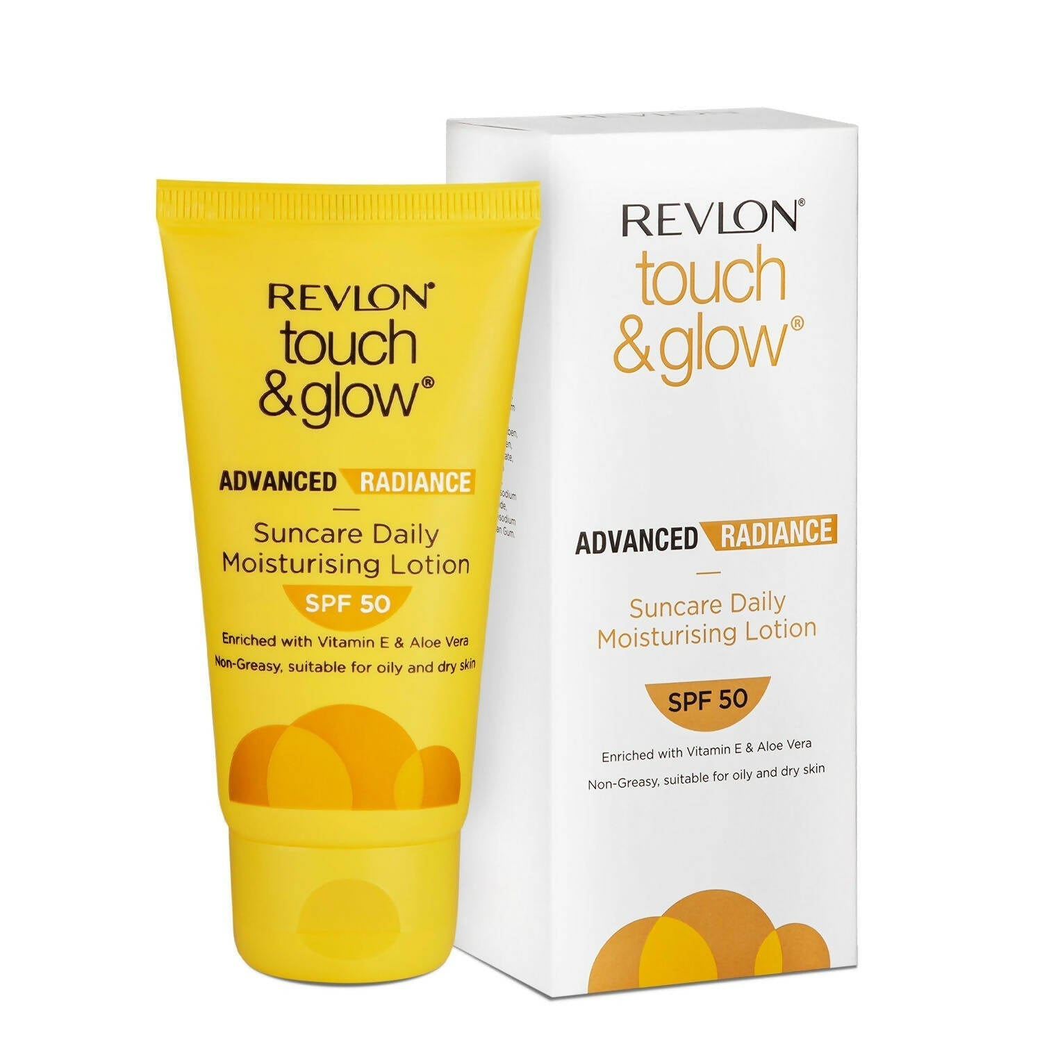 Revlon Touch & Glow Advanced Radiance Sun Care Daily Moisturizing Lotion SPF 50 - usa canada australia