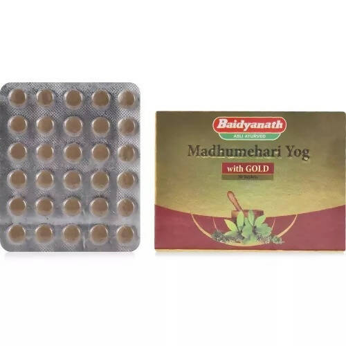 Baidyanath Jhansi Madhumehari Yog With Gold Tablets