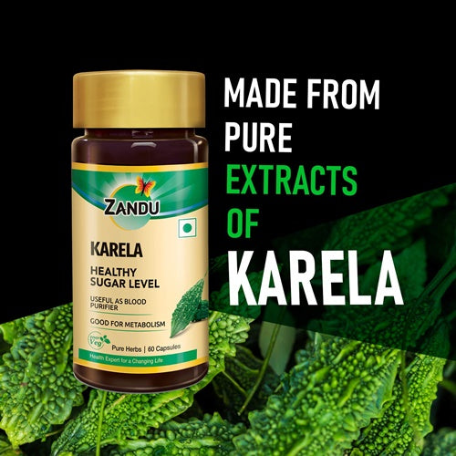 Zandu Karela Pure Herbs Capsules