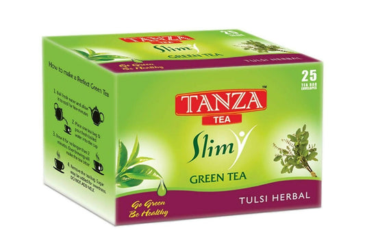 Tanza Tea Slim Green Tea Bags Tulsi Herbal -  buy in usa 