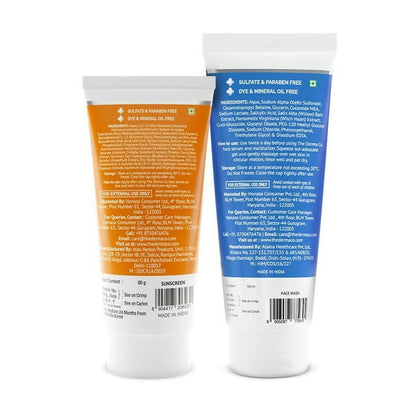 The Derma Co Cleanse & Protect Combo
