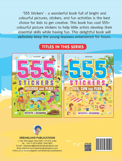 Dreamland 555 Stickers, Sea, Sun and Play Activity & Colouring Book : Children Interactive & Activity Book