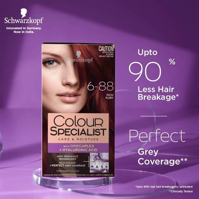 Schwarzkopf Colour Specialist Permanent Hair Colour - 6.88 Rich Ruby