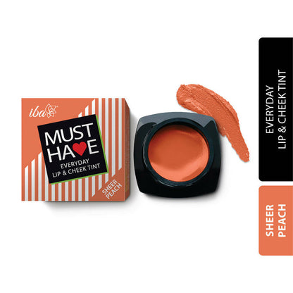 Iba Must Have Everyday Lip & Cheek Tint - Sheer Peach - BUDNE