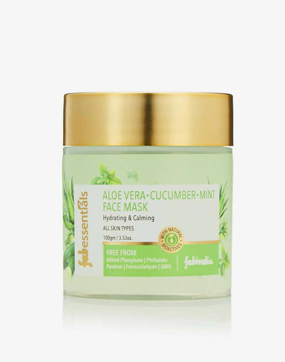 Fabessentials Aloe Vera Cucumber Mint Face Mask - BUDNE