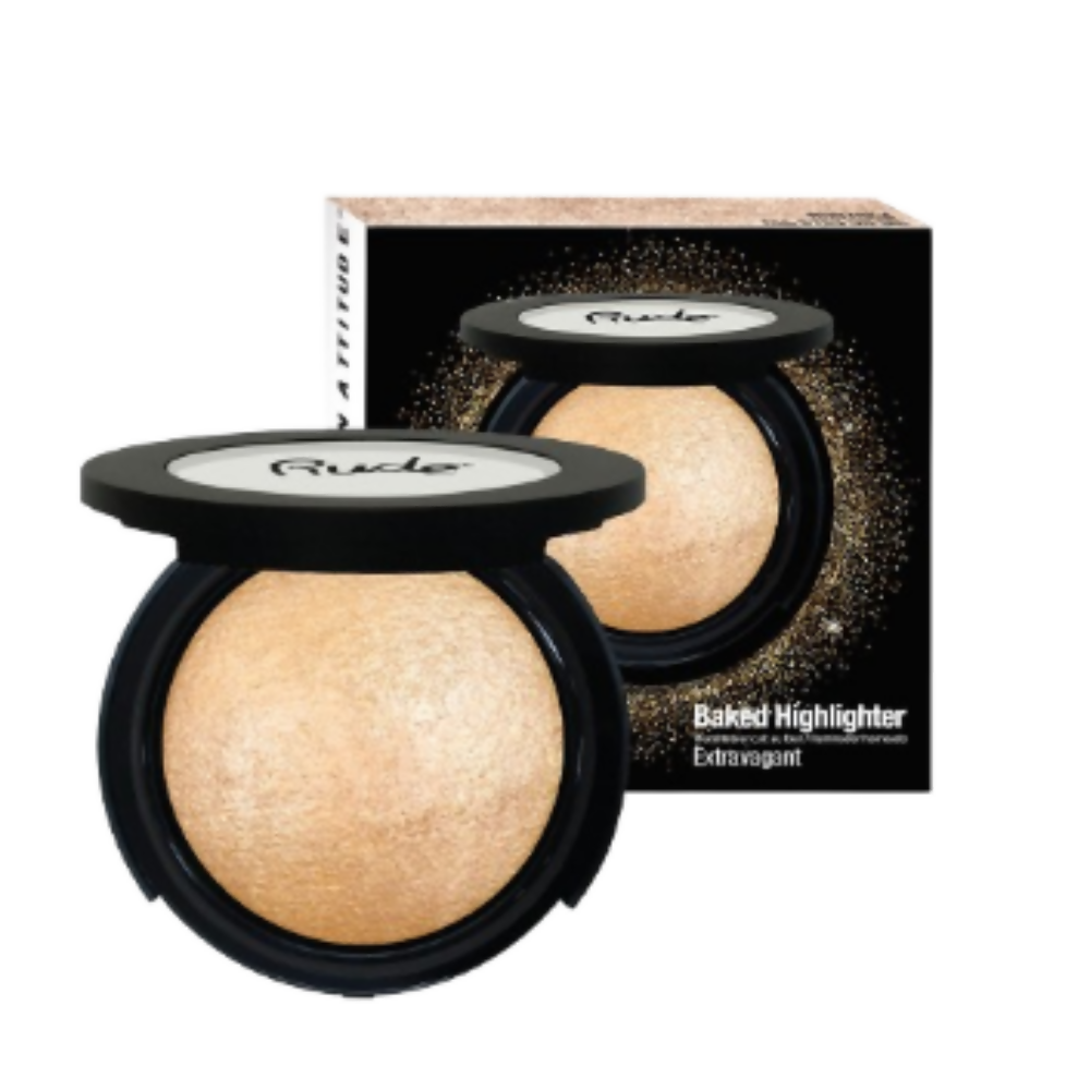 Rude Cosmetics Baked Highlighter Shimmer - Extravagant