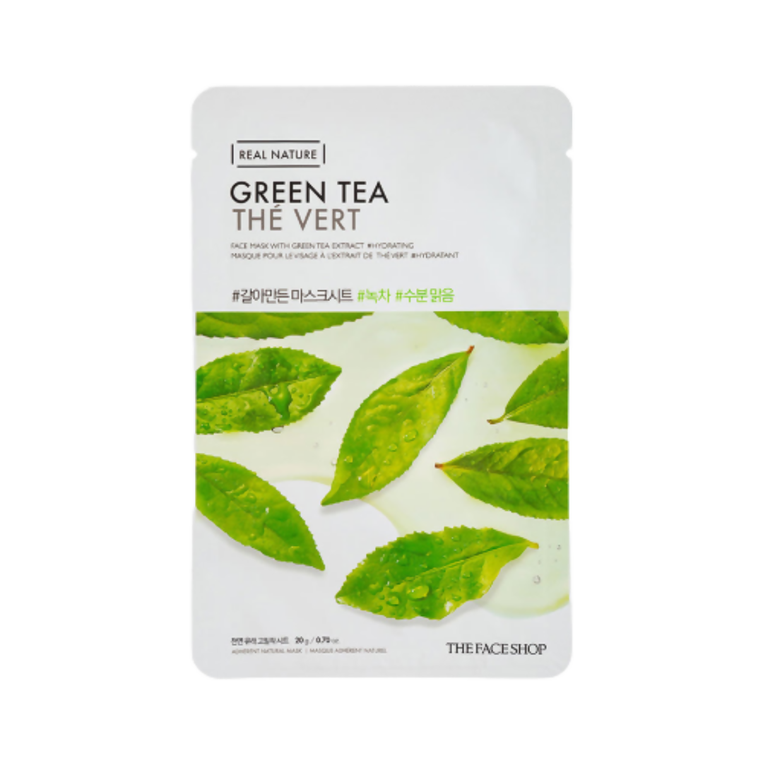 The Face Shop Real Nature Green Tea Face Mask - usa canada australia