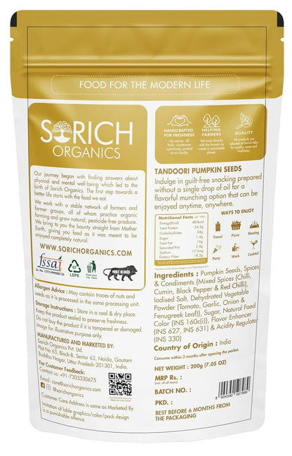 Sorich Organics Tandoori Pumpkin Seeds