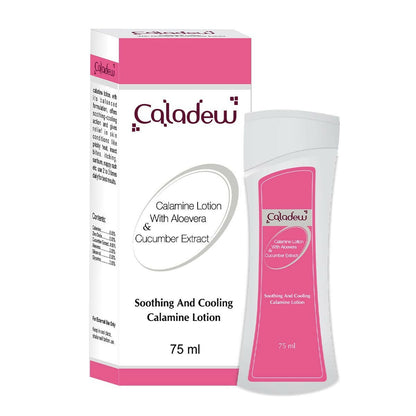 Caladew Calamine Lotion with Aloe Vera and Cucumber Extract