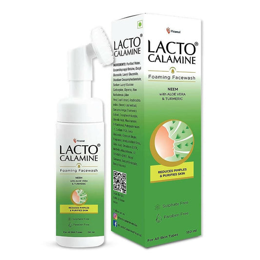 Lacto Calamine Neem with Aloe & Turmeric Foaming Face Wash - BUDNEN