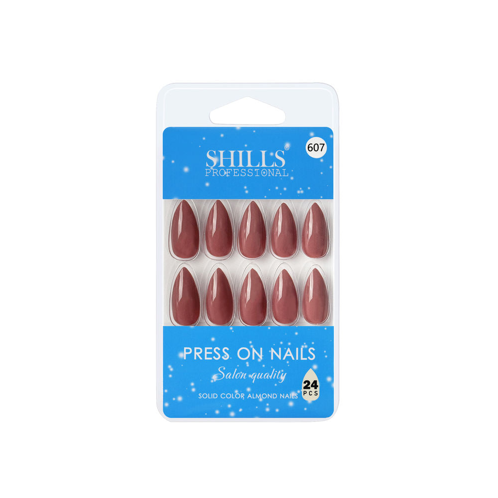 Shills Professional Reusable Press On Nails Almond - SPN607