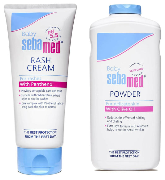 Sebamed Baby Rash Cream 100ml & Baby Powder 200gm Combo