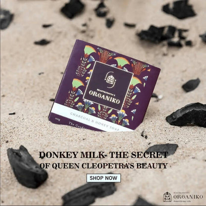 Organiko Donkey Milk Charcoal & Honey Soap